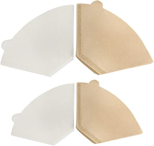 Miniatura 3 de Filtros de café festoneados, papel de goteo, desechable, sin blanquear, filtro para gotero de café, 100 unidades, U102 blanqueado