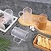 Hawnn Coffee Mugs Set of 4, Unbreakable Clear Coffee Mugs with Handle, 16 Ounce Reusable Plastic, Dishwasher Safe