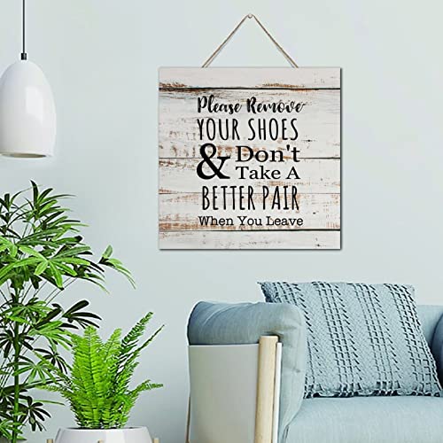 Panneau de porte humour en bois 30x30 cm parfait pour accueillir vos invités