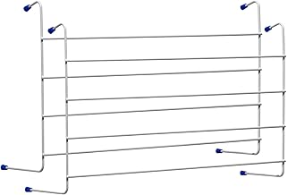 2 Pack of 4 Bar Radiator Airer Dryer – Space Saving Clothes Drying Rack for Radiators – Indoor Laundry Towel Holder Rail – Durable White Metal Hanger