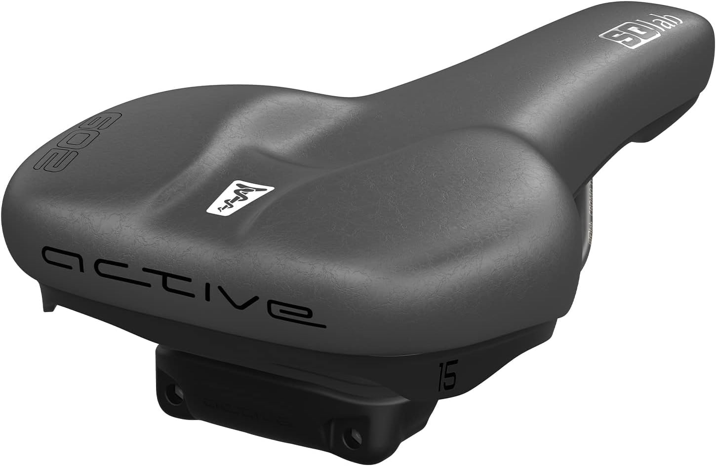 SQlab Trekking Sattel M-D 602 2.1, Fahrradsattel in schwarz
