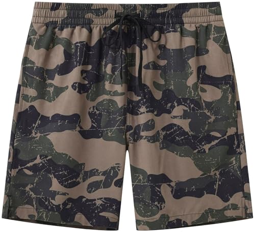 Image of Tyhengta Men's Swim Trunks Quick Dry Beach Shorts with Zipper Pockets and Mesh Lining