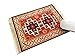 Produktbild Inusitus Teppich Mauspad - Büro Zubehör - Orientalischer Teppich Computer Zubehör (Rot-Schwarz)