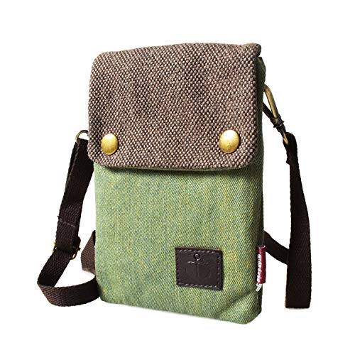 Women's Small Crossbody Bags Canvas Cellphone Purse Coin Pouch Wallet Mini Shoulder Handbags Wristlet Clutch3
