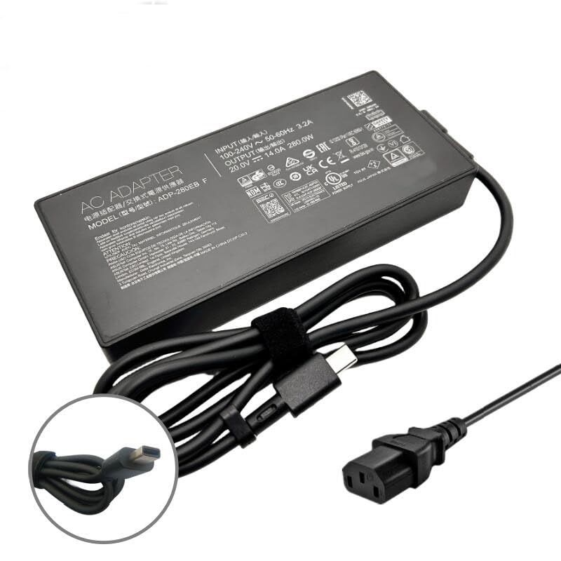 Amazon.co.jp: ノートパソコンACアダプター充電器互換用 ASUS 20V 14A