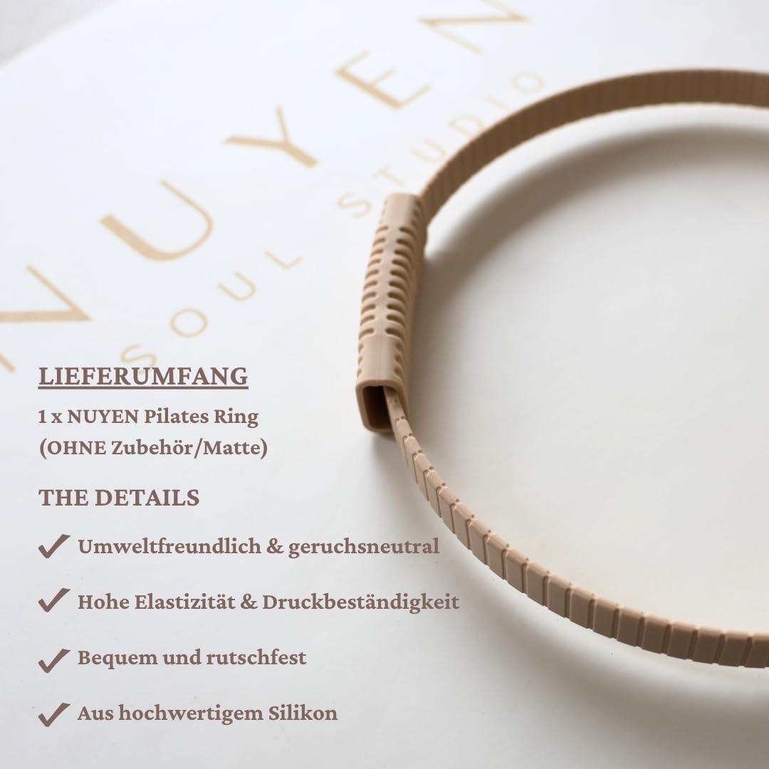 Pilates Ring Widerstandsring – Yoga & Fitness Circle für Beine, Po, Arme & Core – Gym Ring für Pilates, Home Workout & Ganzkörpertraining - Perfekt für Einsteiger!