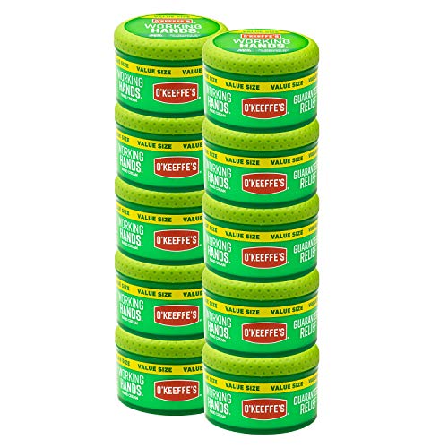 O'Keeffe's K0680001-10 Working Hands Hand Cream in Jar (10 Pack),...