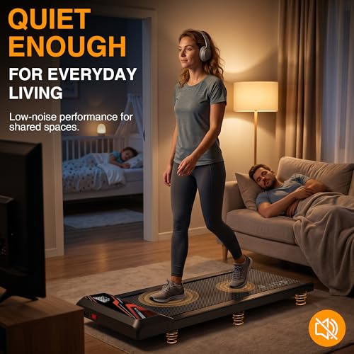 Image of RJOP 2.5HP Walking Mat with Incline Pad, Under Desk Treadmill for Home Gym | Walking Running Pad with Remote, 3 in 1 Low Noise Small Mini Portable Treadmill with LED Screen, 270lbs Capacity