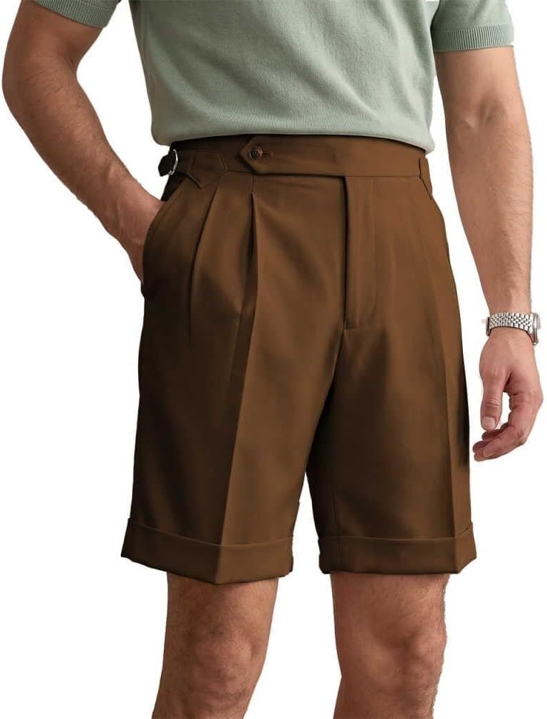 Men's Adjustable Waist Dress Shorts Plus Size Lounge Summer Beach Comfy