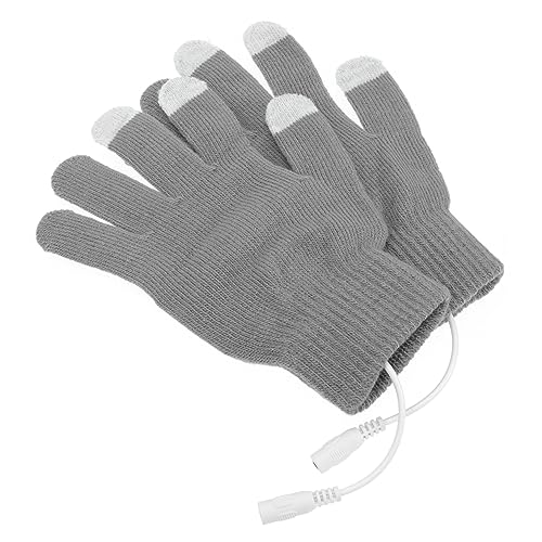 Happyyami Heated Gloves for Winter Electric Touch Screen Mittens for Cold Weather Activities Hand Warmer Gloves for Home Office Durable Quick Heating Design