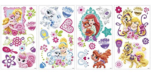 Stickers Repositionnables, Princesses et Leurs Animaux de Compagnie