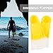 BESPORTBLE 2pcs Silicone Swimming Flippers for Adults Lightweight Training Fins for Snorkeling and Diving Non-deformable Design for Swimming Enthusiasts