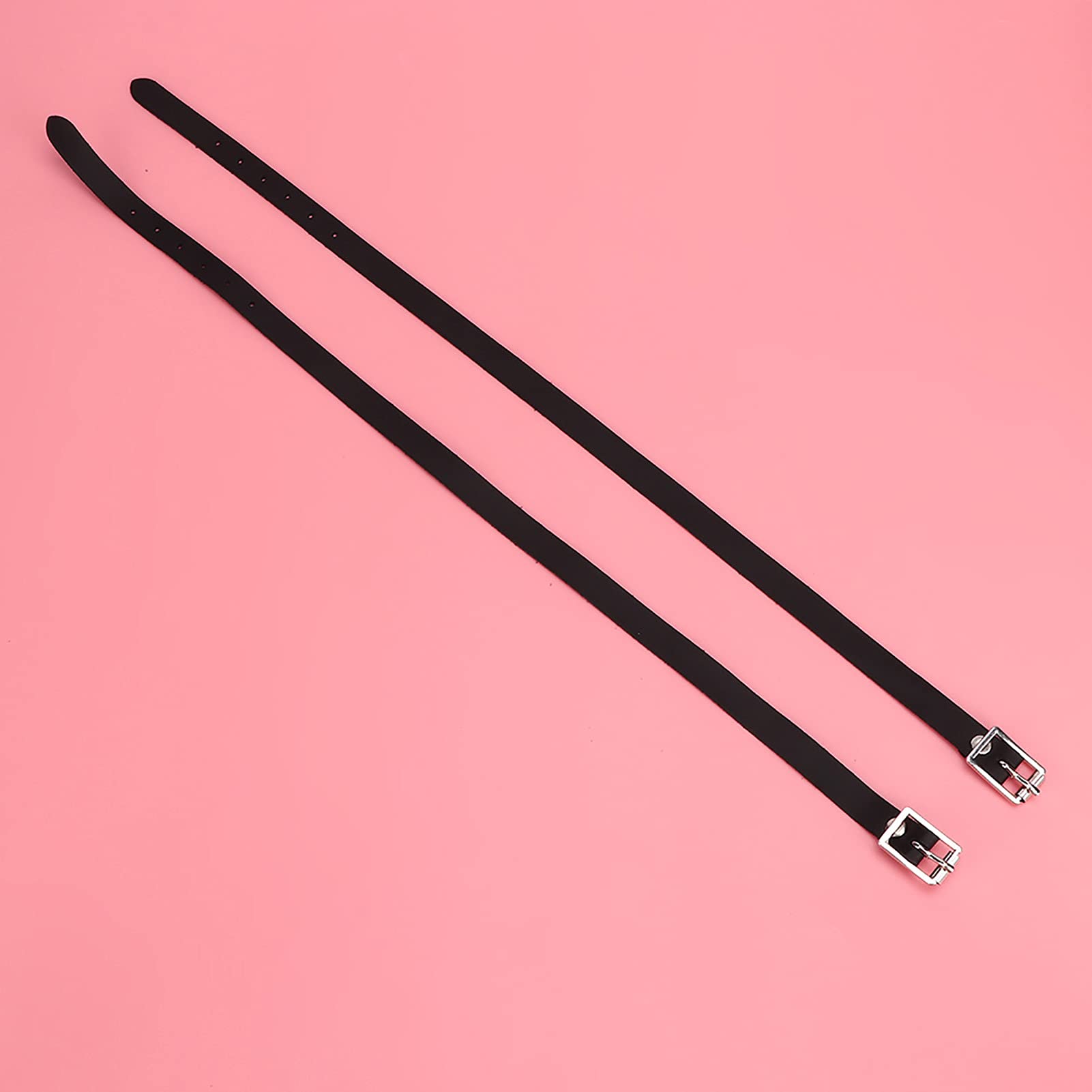 TOPINCN Cinturini in Cuoio per speroni, Cuoio 50cm Cinturini esclusivi per speroni 1 Paio per Cavallo