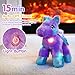 BSTAOFY Light up Pegasus Stuffed Animal Glow Unicorn LED Soft Plush Toys, Bedtime Nightlight Companion Gift for Kids on Christmas Birthday Valentines Day, Purple