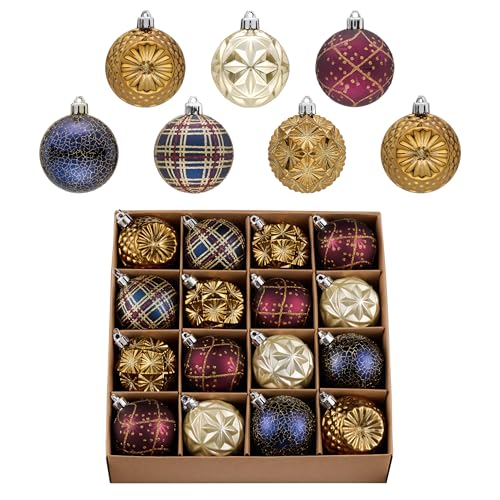 Valery Madelyn 16ct Christmas Tree Decorations Ball Ornaments 2.36 Inches