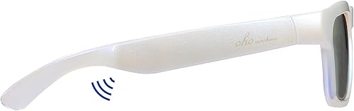 Miniatura 57 de OhO - Lentes inteligentes, lentes de sol polarizados con altavoz Bluetooth, protección UV atlética/exterior y control de voz, unisex (lente gris)