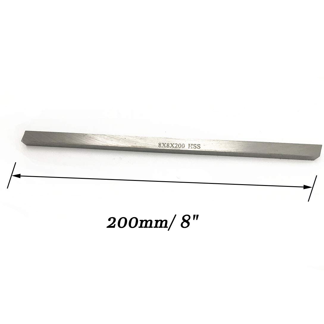 XMHF 3-Piece Square HSS Tool Bit Set – 200mm X 8mm X 8mm Lathe Cutting & Milling Blanks For Metalworking, Turning, Boring, And Engraving