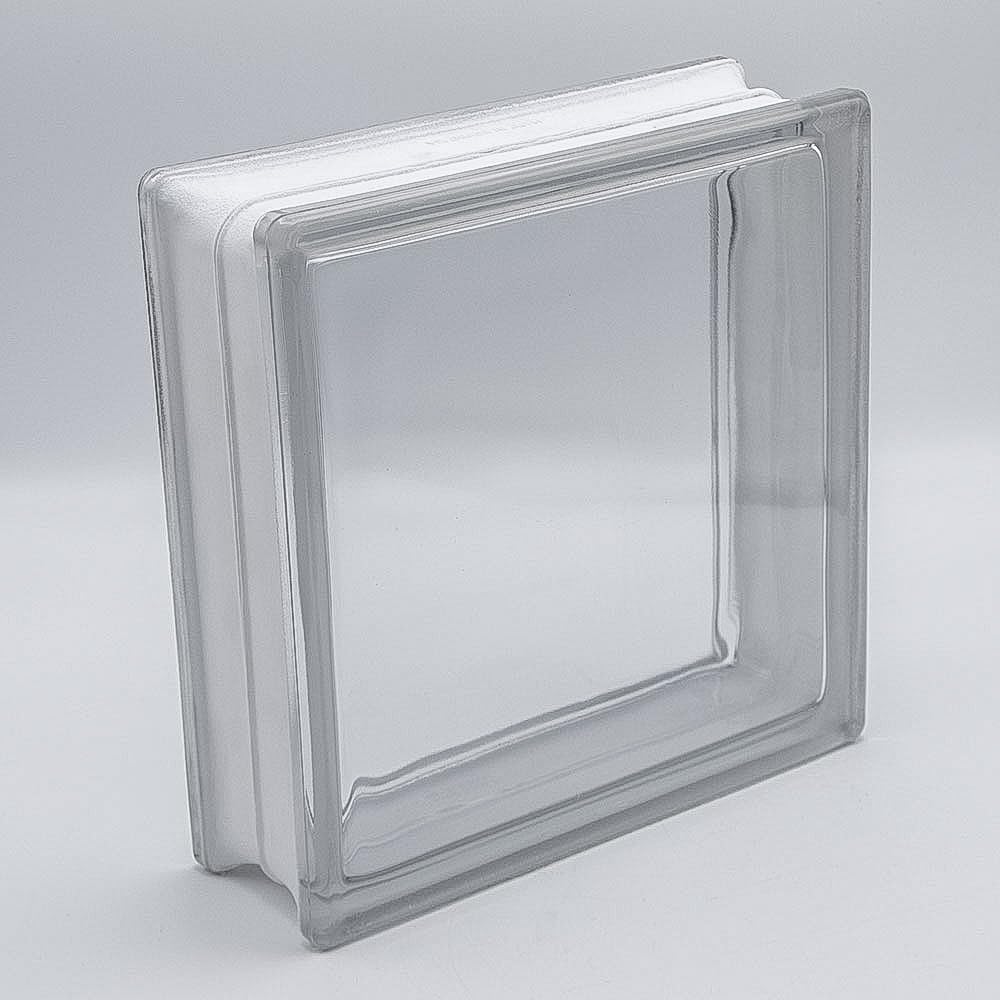 Bloque de vidrio Basic full view transparente brillante 24x24x8 cm - 4 piezas