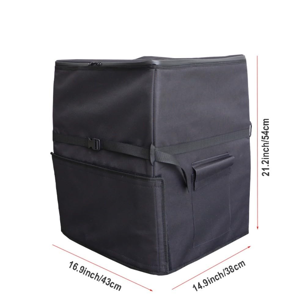 Funda protectora de aluminio con cremallera para bomba de calefacción de spa, cubierta aislante resistente a la intemperie para bombas de bañera de masaje en villas y hoteles, color negro