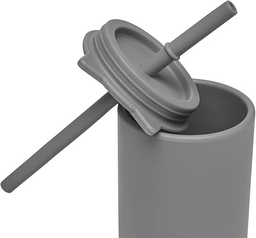 Miniatura 4 de Vasos de paja para niños pequeños de 12 meses  12 meses, taza de silicona con popote sin olor, taza de paja de silicona de 5 onzas