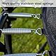 SIVZUMO Zugfedern mit Haken Edelstahl Spannfeder Zugfeder 80mm Außendurchmesser 10mm Drahtdurchmesser 1mm 4 pcs Maximale Zugkraft 3,2KG 1x10x80mm