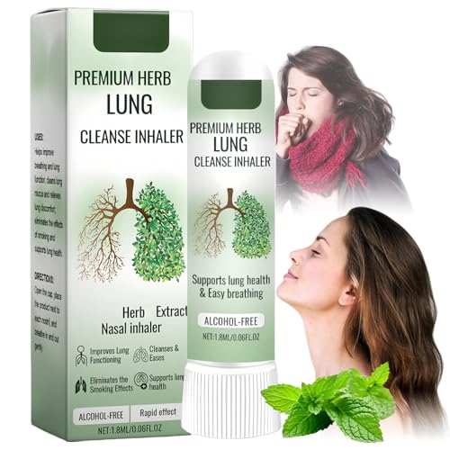 Lung Cleanse Inhaler & Nasal Inhaler Stick Portable Respiratory Care for Easy Breathing Refreshing Respiratory Care - Essential Inhalers for Breathing Support