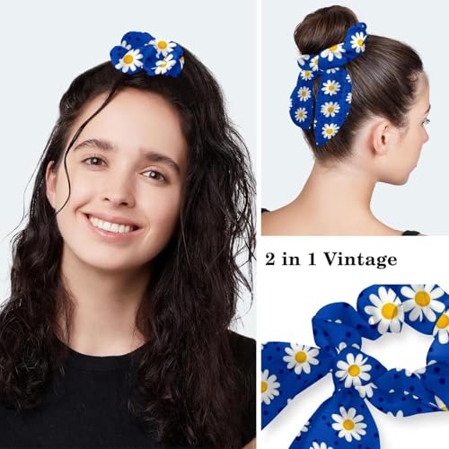 Image of Colored Butterflies Scrub Caps Women Ponytail, Adjustable Bouffant Surgical Caps with Button, Nurse Hats Long Hair
