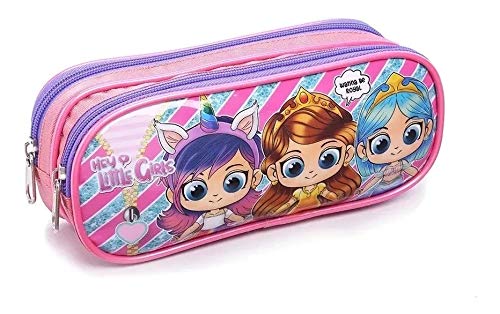 Kit Mochila Lol Infantil Escolar Girls Rodinhas G Seanite Roxo