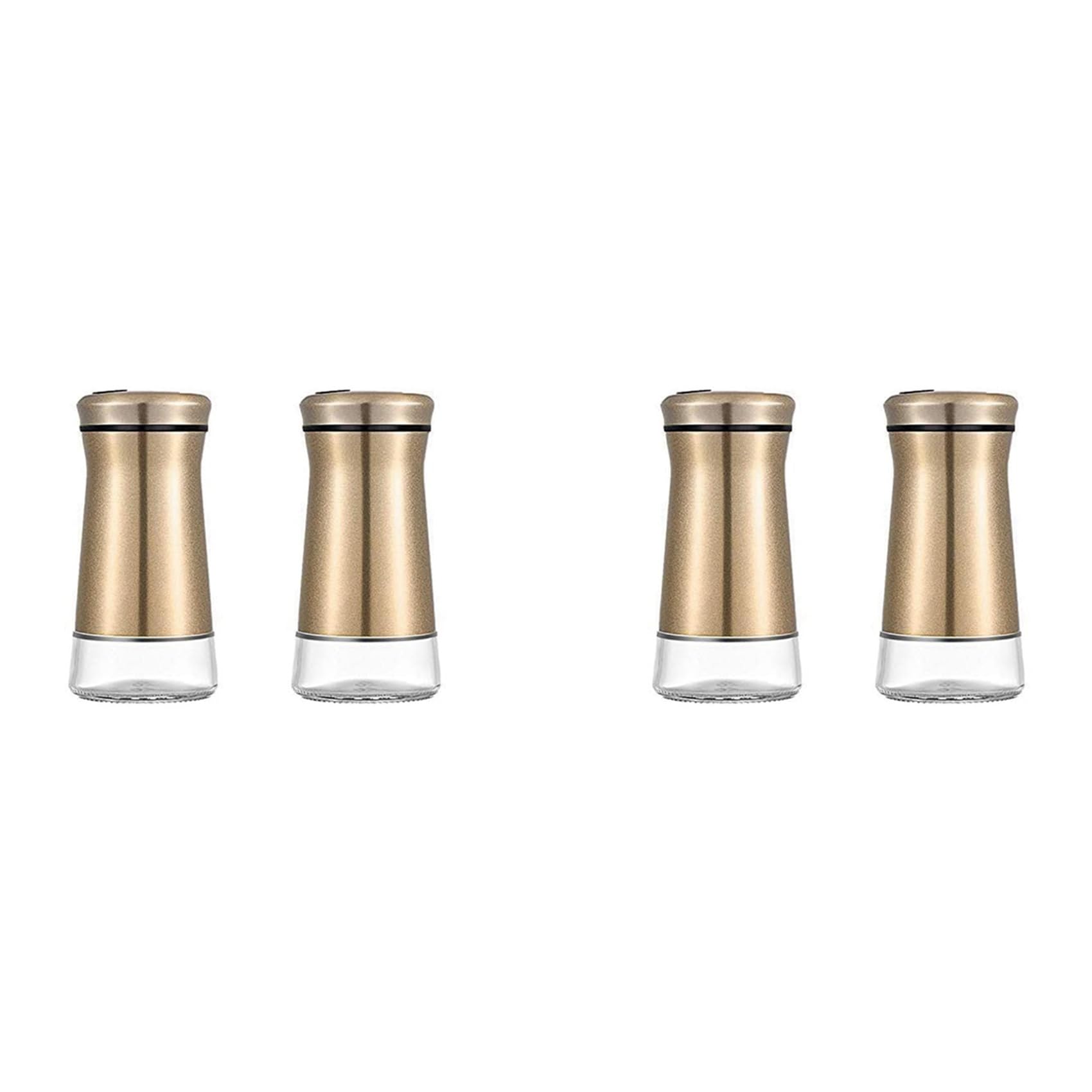 Hndhbfgrt 4X Salt Kitchen Shaker Seasoning Pepper Shakers Dispenser Utensils Container Bottles Stainless Steel Sugar Jar Jars