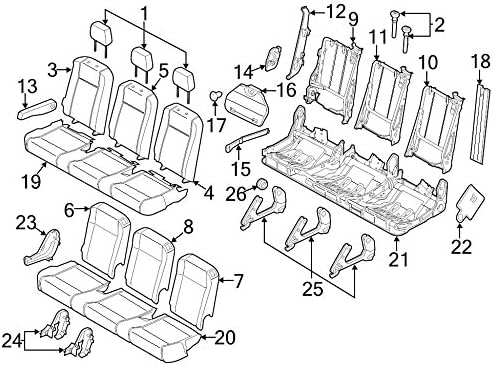 Ford OEM Seat Trim Panel BK3Z9961349AA Image 23