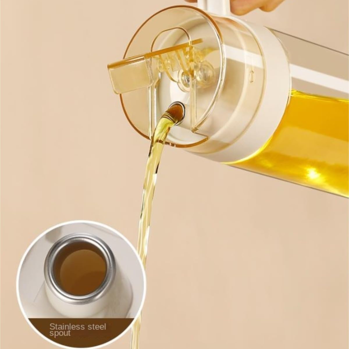 Dispenser per Salsa di Soia 2 Pezzi Bottiglia Di Olio Di Vetro Serbatoio Di Olio Da Cucina A Prova Di Perdite Non Appendere Bottiglia Di Olio Salsa Di Soia Aceto Contenitore Dell'olio