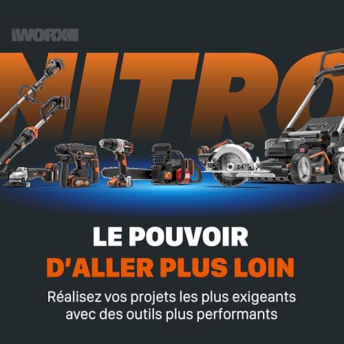 WORX WG633E Hydroshot Accu-hogedrukreiniger 20 V - 56 bar max. druk - multifunctioneel voor reiniging en irrigatie - krachtige borstelloze motor - 5-in-1 drukmondstuk - incl. 4 Ah accu & oplader - Afbeelding 4