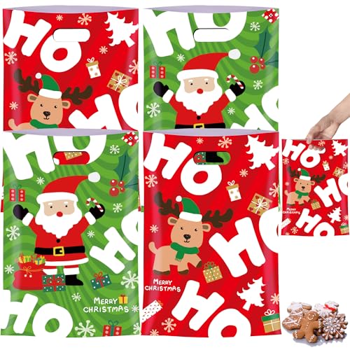 MOSHAKALA 40 Pcs Christmas Bags with Handles- Goodie Bags, Cute