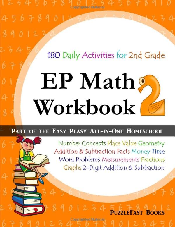 EP Math 2 Workbook: Part of the Easy Peasy All-in-One Homeschool Paperback – Large Print, May 22, 2016