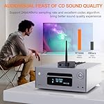 YMOO 2.4Ghz Wireless Audio Transmitter Receiver,192kHz/24bit HiFi Audio,20ms Ultra Low Latency,320ft Long Range RCA Jack Adapter for Speaker/soundbar to TV/PC/CD Player/Computer/Projector - Image 3