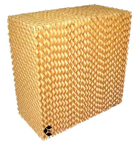 Evaporative Cooling Pad Kraft Paper 28 in H x 40 in W x 8 in D - Replacement Media for Swamp Coolers Evaporative Air Coolers & HVAC Systems