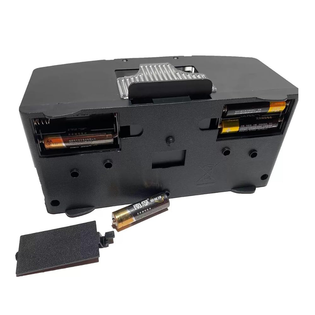 Automatique Electrique Mélangeur De Cartes 1-6 Jeux Mélangeur Automatique pour Cartes à Jouer en Plastique Jeux De Cartes pour La Maison Noir(Size:21x11.8x10cm)