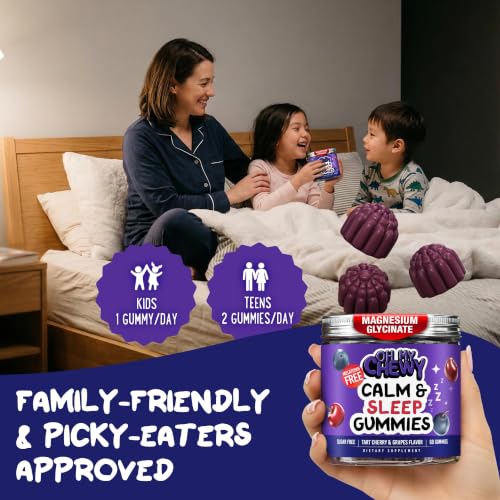 Kids Sleep Gummies - Calm Sugar-Free Magnesium Glycinate and Melatonin-Free - image 3