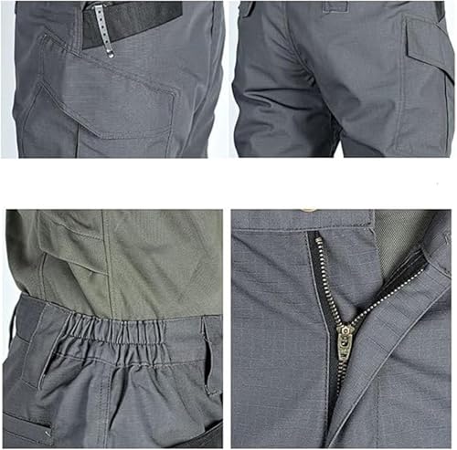 Lespartan Tactical Pants, Lespartan Motorcycle Pants, Men's Lightweight Quick-Drying Waterproof Ripstop Cargo Pants 10-Pocket4