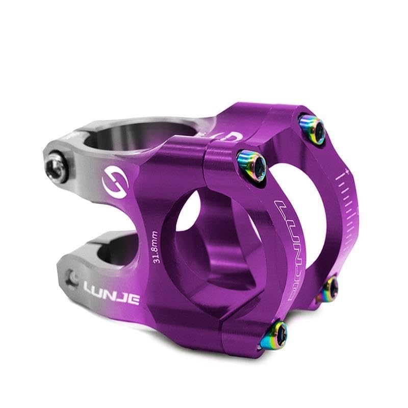 Compatible avec Potence Trottinette Électrique pour guidon Ø31,8 mm EWPM-003 Violet-Gris