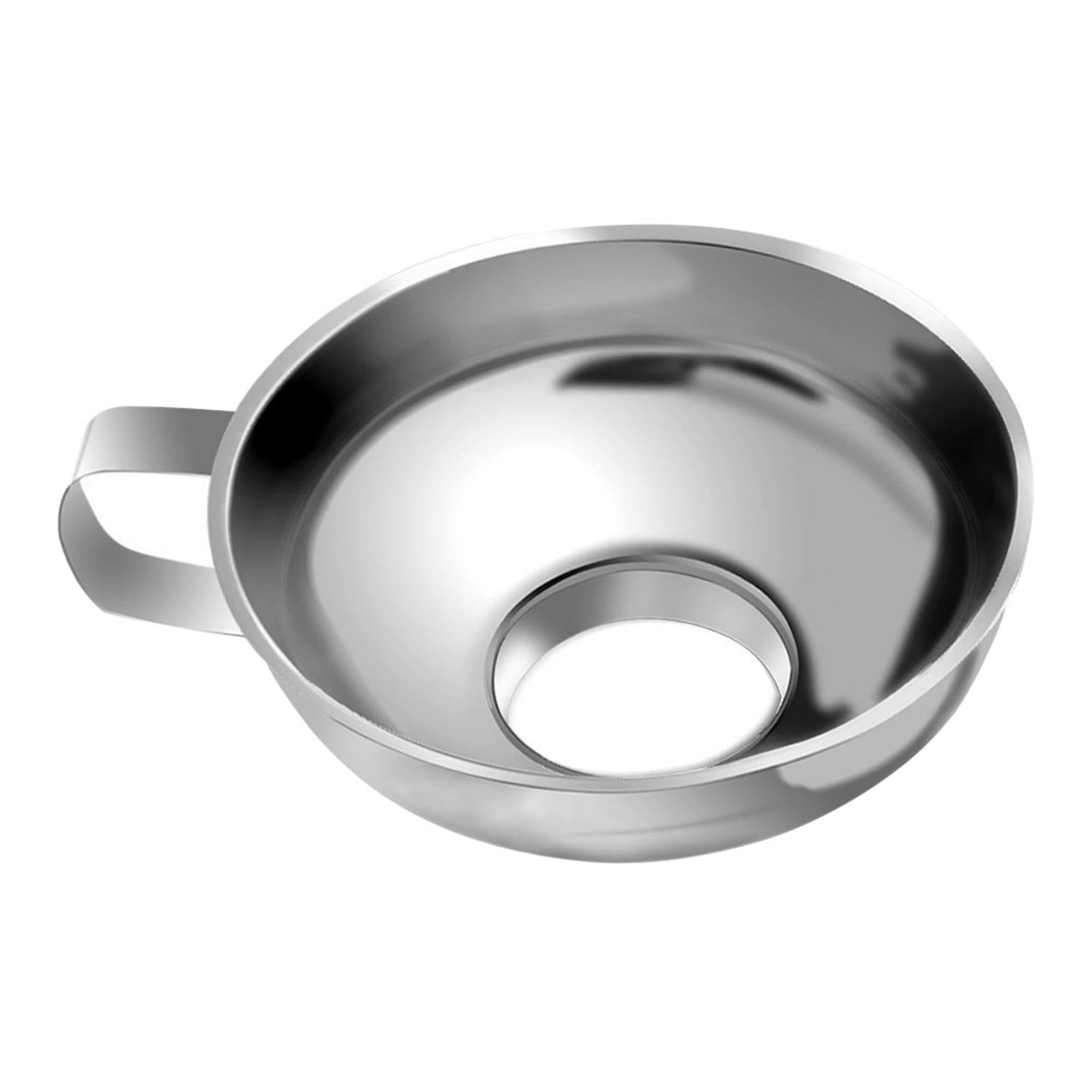 Kit 3 Entonnoirs Inox Alimentaire - Poignée, Filtre Huile | Pour Confitures, Liquides, Poudres