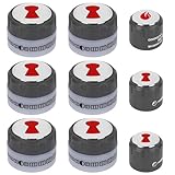 Summit Grill Knobs Replacement Weber 67692 Summit 660/670 Control Knob Kit- 6 Main Burner Ignition Control Knobs, 1 IR Knob, 1 Smoke and 1 Grill Burner Control Knob