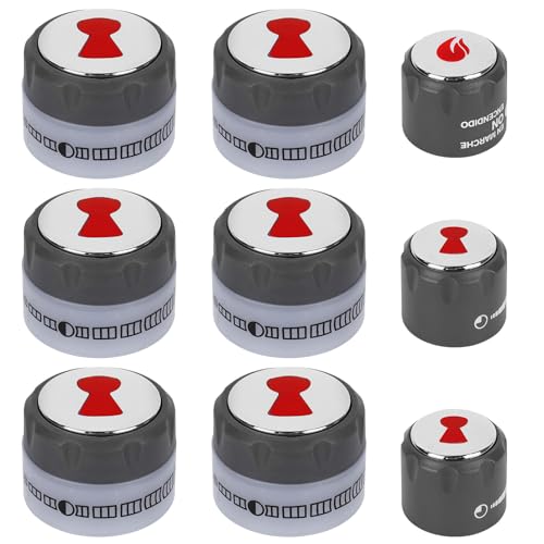 Summit Grill Knobs Replacement Weber 67692 Summit 660/670 Control Knob Kit- 6 Main Burner Ignition Control Knobs 1 IR Knob 1 Smoke and 1 Grill Burner Control Knob