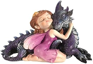 Nemesis Now U5072R0 Companion Cuddle Fairy and Purple Dragon Hugging Figurine, Polyresin, One Size