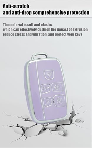 Miniatura 5 de ontto Funda inteligente para llave remota, protección completa, antiarañazos, apto para Land Rover, apto para Range Rover Evoque Velar Discovery Fit