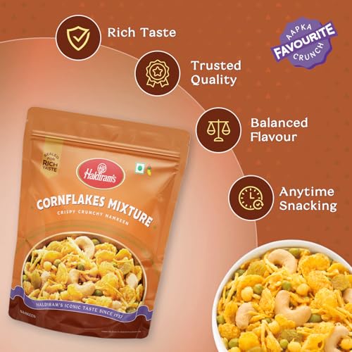 Image of Haldiram's Nagpur Cornflakes Mixture, 350g