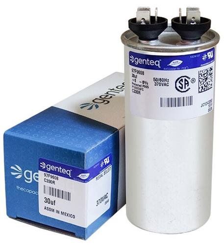 (2) Pack - Jard 12717 - 30 uF MFD x 370 VAC Genteq Replacement Capacitors Round # C330R / 97F9608