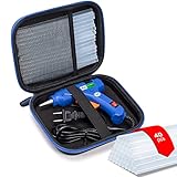 Hot Glue Gun Kit, 40 Glue Sticks for Mini Glue Guns with Hardshell Carrying Case for School Crafts DIY Arts, Quick Home Repairs, Home School Project and Festival Decorations (20W)
