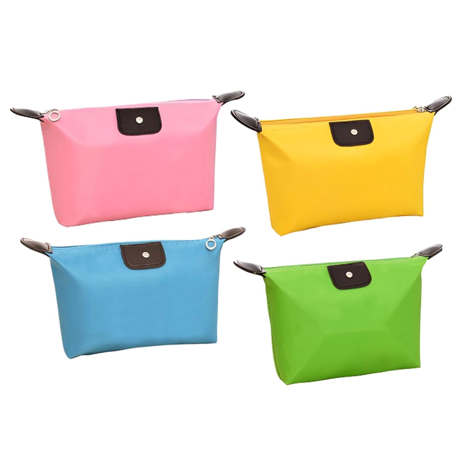 EHDWXVZM Bolsa de cosméticos de Viaje de 4 Piezas, Bolsa de Almacenamiento de Productos para el Cuidado de la Piel, Bolsa de cosméticos portátil, Neceser para Mujer, Bolsa Plegable