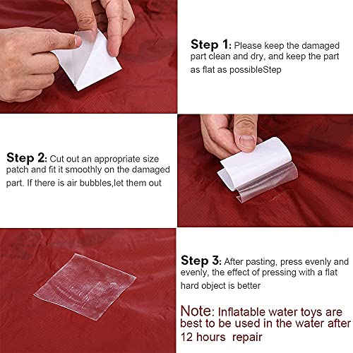 Moocuca 12 toppe di riparazione per tende, in TPU